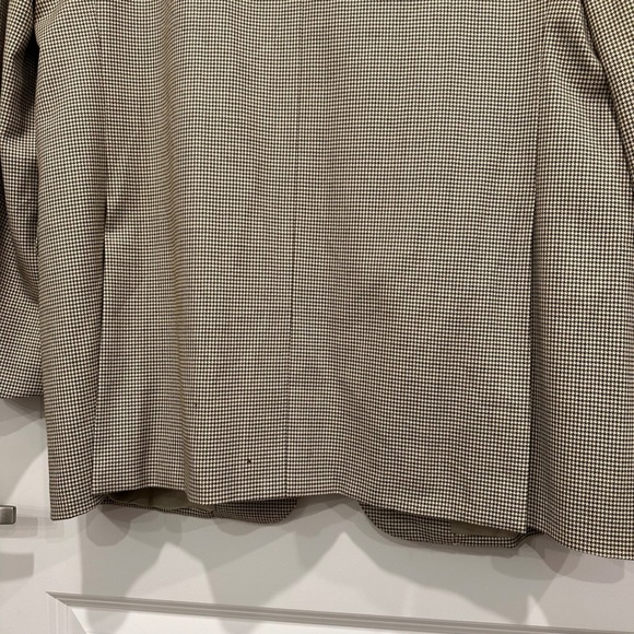 Ermenegildo Zegna 15 Milmil 15 Mens Houndstooth 100% Wool Blazer Jacket Size 54 - Picture 11 of 15